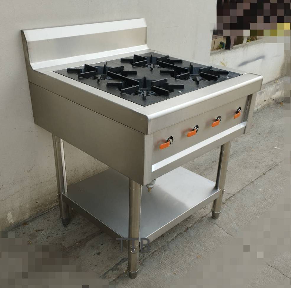 เตาฝรั่งสแตนเลส แบบ 4 หัว รุ่น : ST4-707580