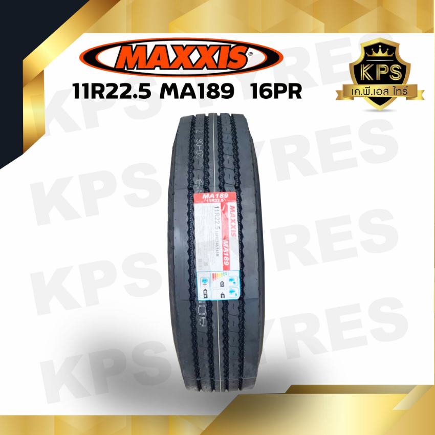 11R22.5 16PR ยี่ห้อ MAXXIS รุ่น MA189 ยางรถบรรทุกเรเดียล