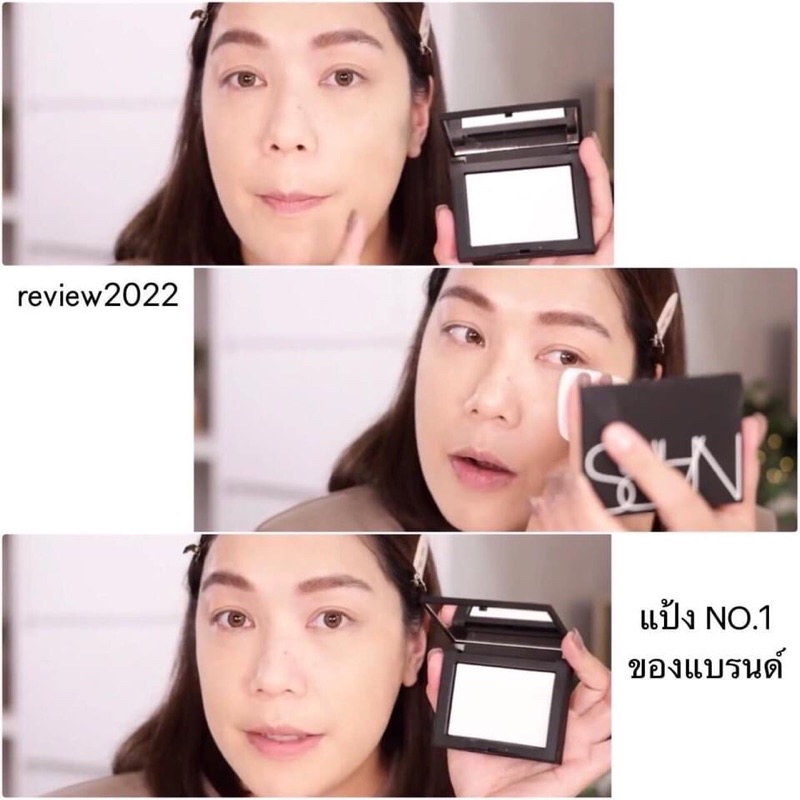 NARS Light Reflecting Setting Powder Pressed 10g. สี #Translucent Crystal แป้งอัดแข็ง