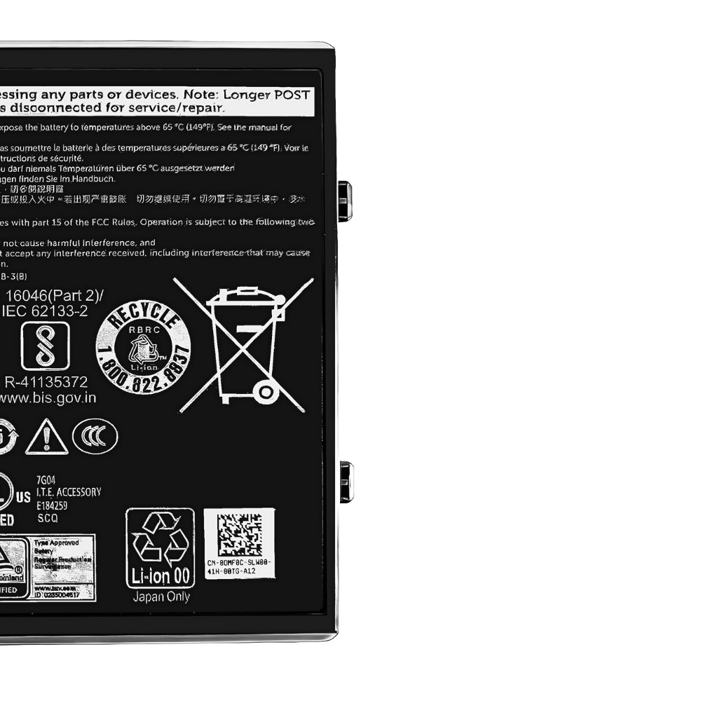 Battery Dell Latitude 7424 Rugged, 3-Cell, 51Wh, แบตเตอรี่ Dell 7WNW1 ของแท้รับประกันศูนย์ Dell Thailand ราคาไม่แพง