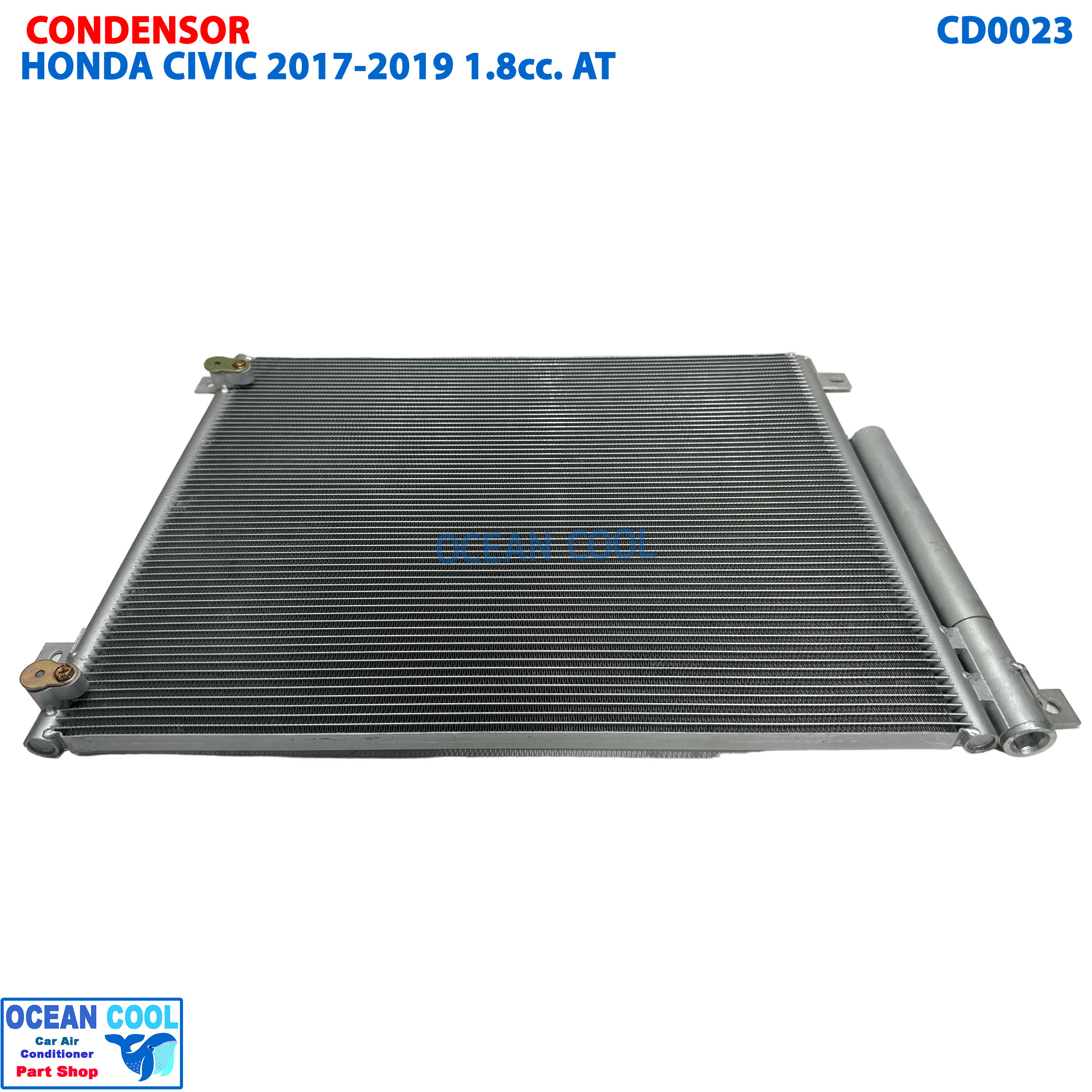 แผงแอร์ ฮอนด้า ซีวิค 2017 -2019 เครื่อง 1.8 ออโต้ คอนเดนเซอร์ (แผงคอยล์ร้อน) PACO CONDENSER honda civic auto CD0023
