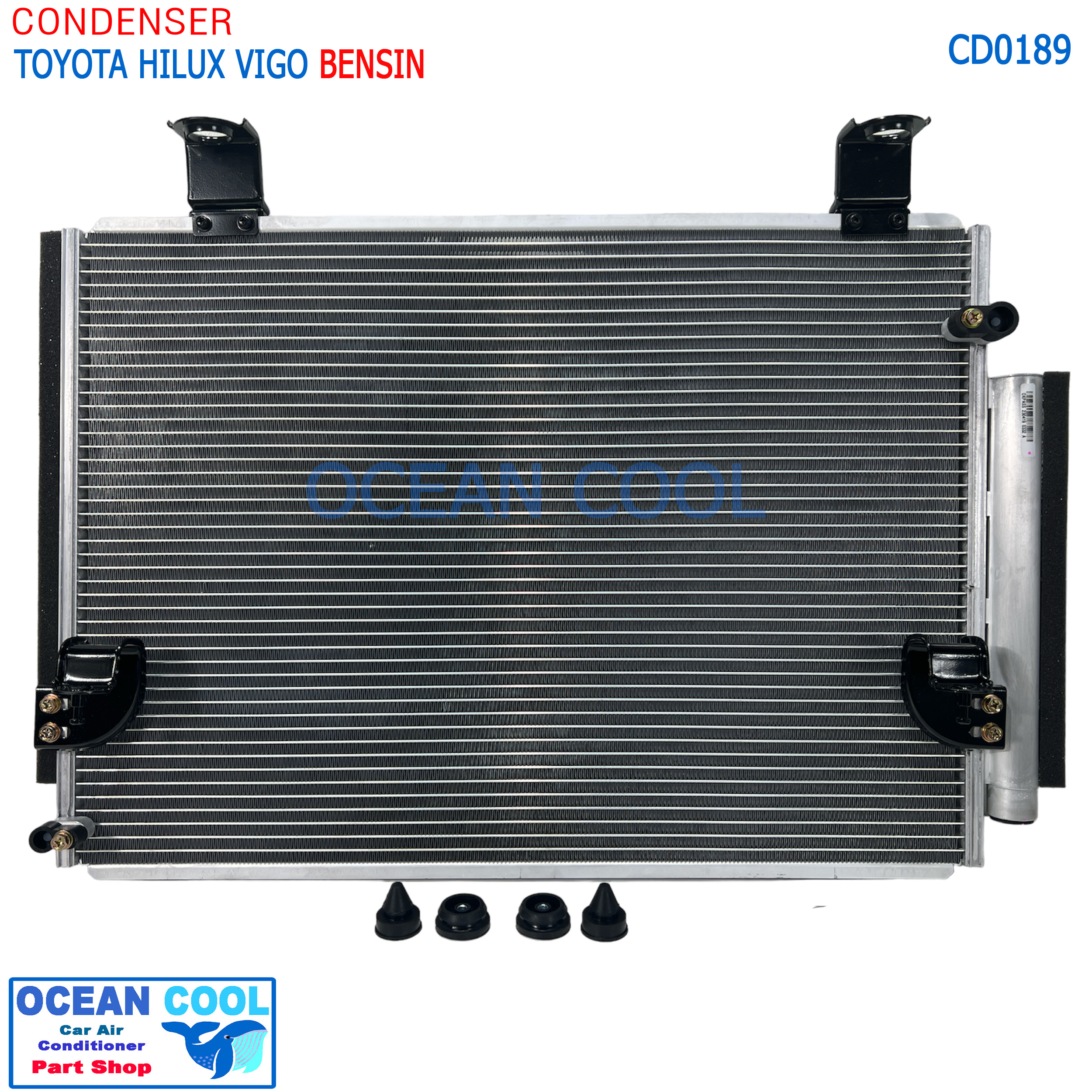 แผงแอร์ โตโยต้า วีโก้ เบนซิน CD0189 CONDENSER Toyota Vigo Champ BenSIN คอยล์ร้อน รังผึ้งแอร์ แผงรังผึ้ง แผงคอยล์ร้อน