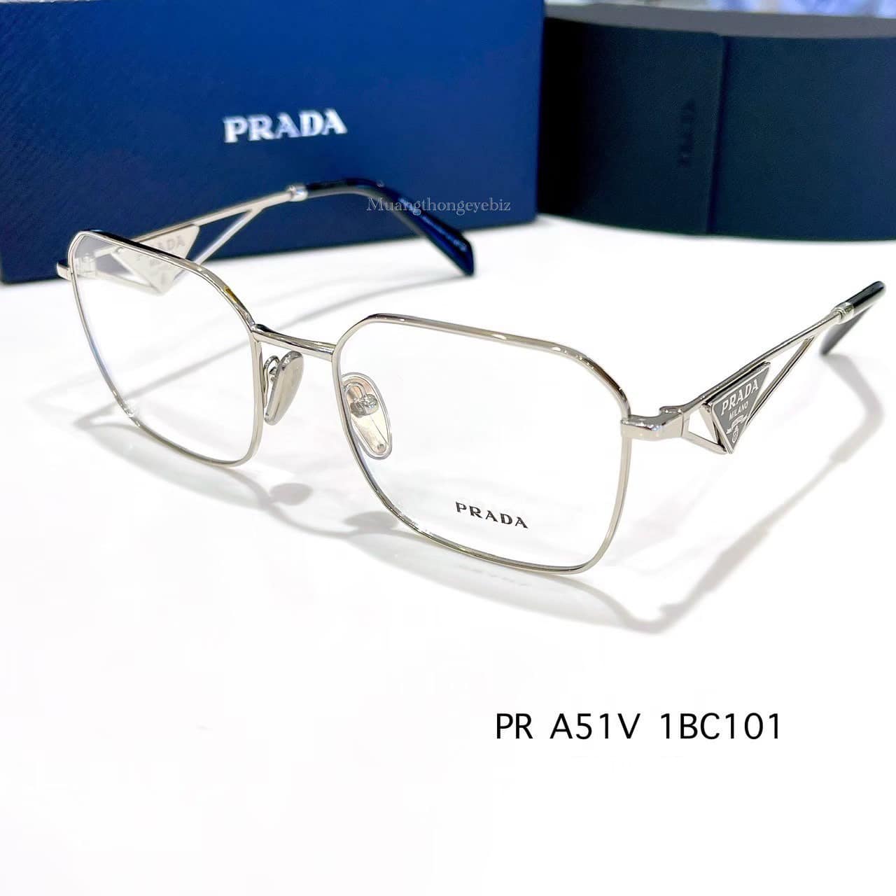 กรอบแว่นPrada PR A51V 1BC1O1 - Silver