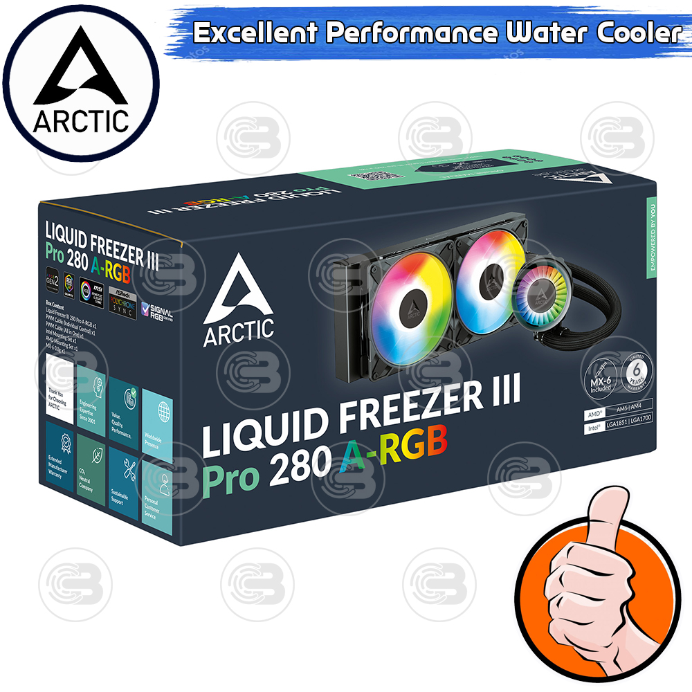 [CoolBlasterThai] ARCTIC Liquid Freezer III PRO 280 A-RGB Black (All-In-One CPU Water Cooler) (LGA1851/1700/AM5/AM4)