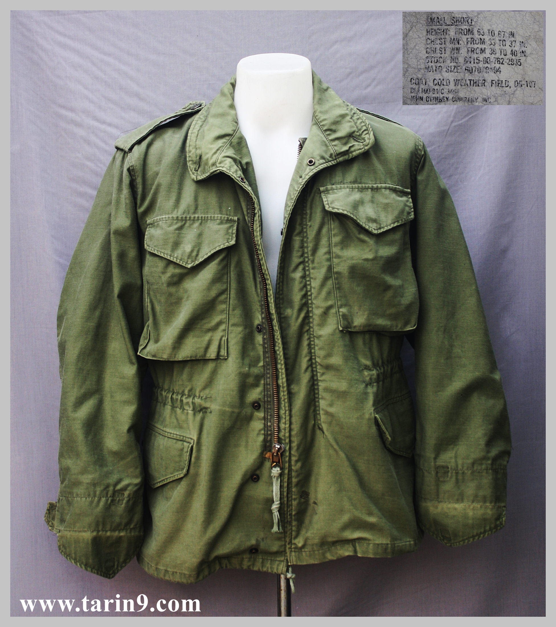 เสื้อทหารสหรัฐ M65 1981 Small Short