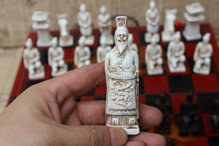 ชุดหมากรุกสากลกองทัพจีนแบบพับ