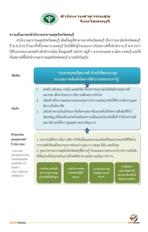 แนวข้อสอบ นักทรัพยากรบุคคล สำนักงานสาธารณสุขจังหวัดลพบุรี