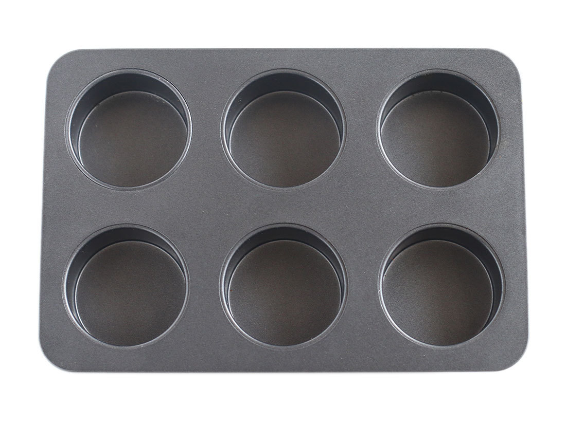 ถาดอบมัฟฟินฐานตรง ถาดอบมัฟฟินทรงเห็ด 6 หลุม