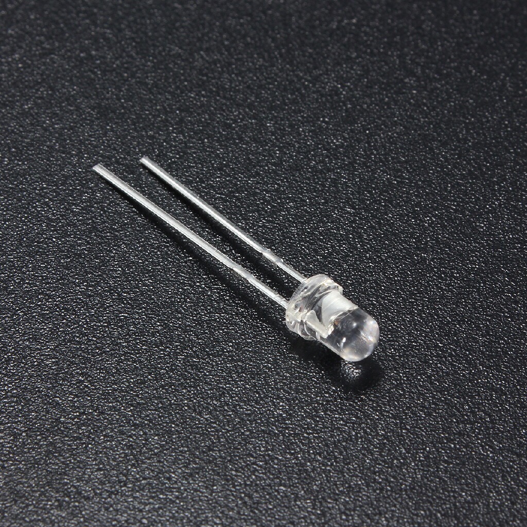 หลอด LED ใส 3mm. สีแดง-เหลือง-เขียว-น้ำเงิน