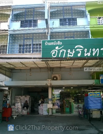 ให้เช่า ตึกแถว-อาคารพาณิชย์ 3 ชั้น 2 คูหาติดกัน ริมถนนราษฎร์พัฒนา (ซ.มิสทีน อยู่ตรงกลางระหว่างซ.รามคำแหง 158 และ 160)