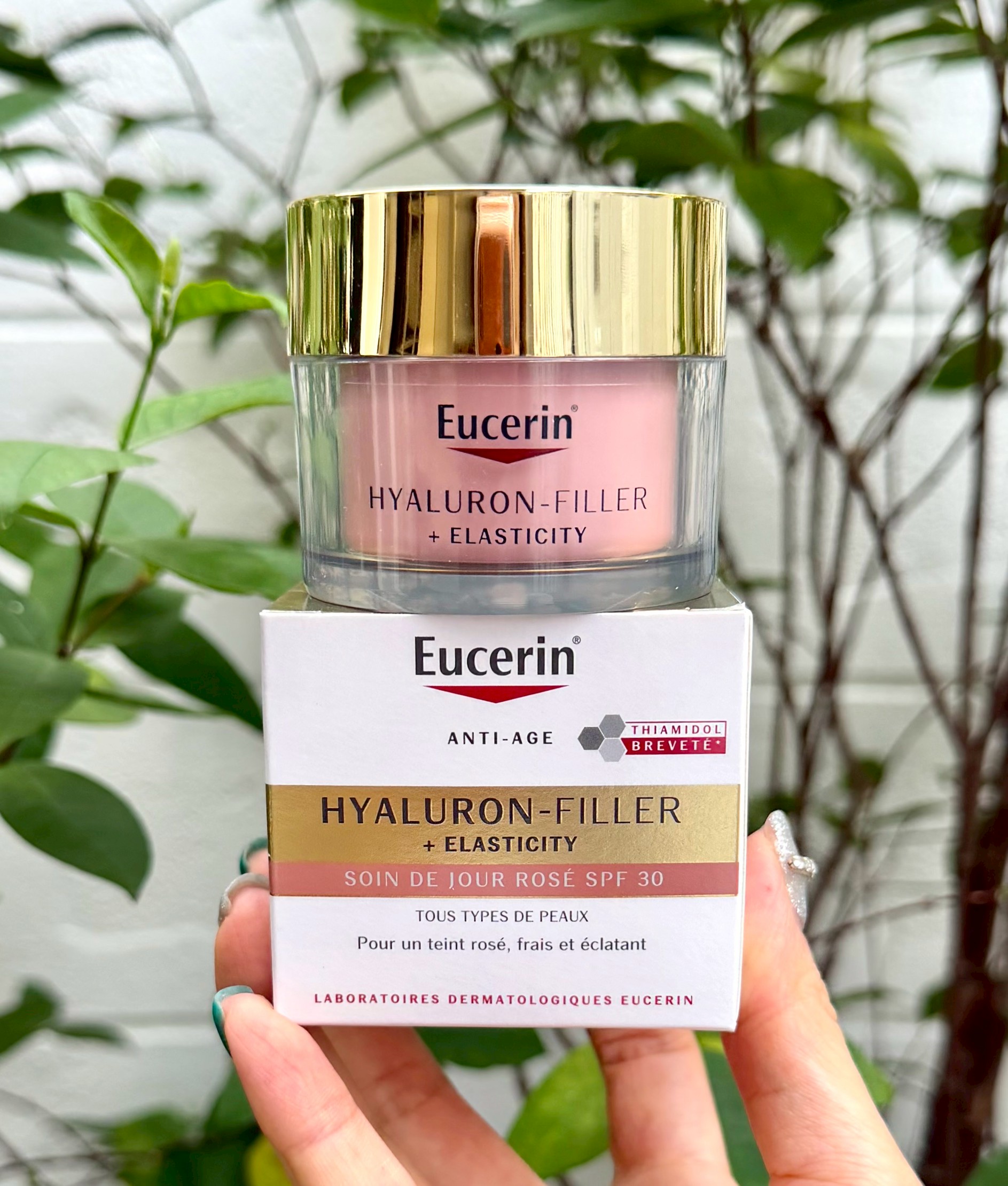 ครีมกลางวัน Eucerin Hyaluron-Filler + Elasticity Day Rose SPF30 50ml.