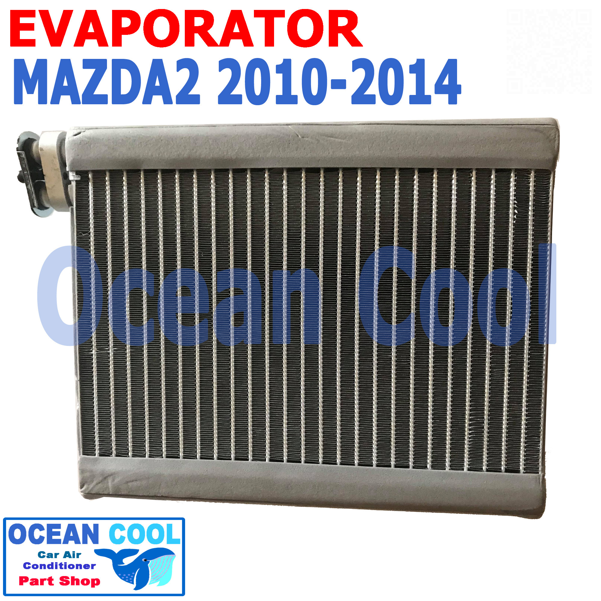 คอยล์เย็น มาสด้า 2 ปี 2010 - 2014 , ฟอร์ด เฟียสต้า ปี 2010 - 2014 พ.ศ. 2553 ถึง 2557 EVA0059 Evaporator for mazda 2 mazda2 Ford Fiesta อะไหล่ แอร์ รถยนต์ ตู้แอร์ คอยเย็น