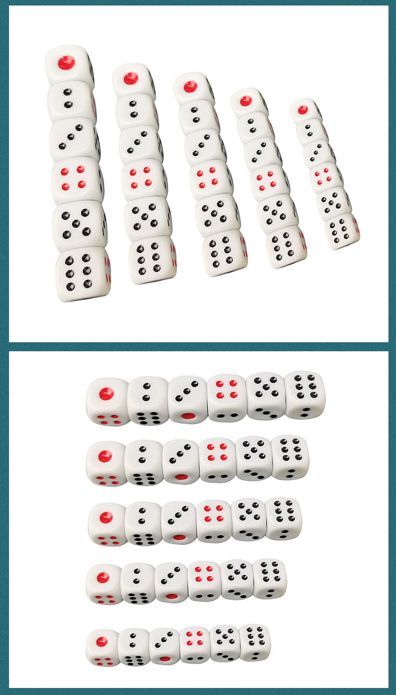 ลูกเต๋าเมลามีนอย่างดี Melamine Dice