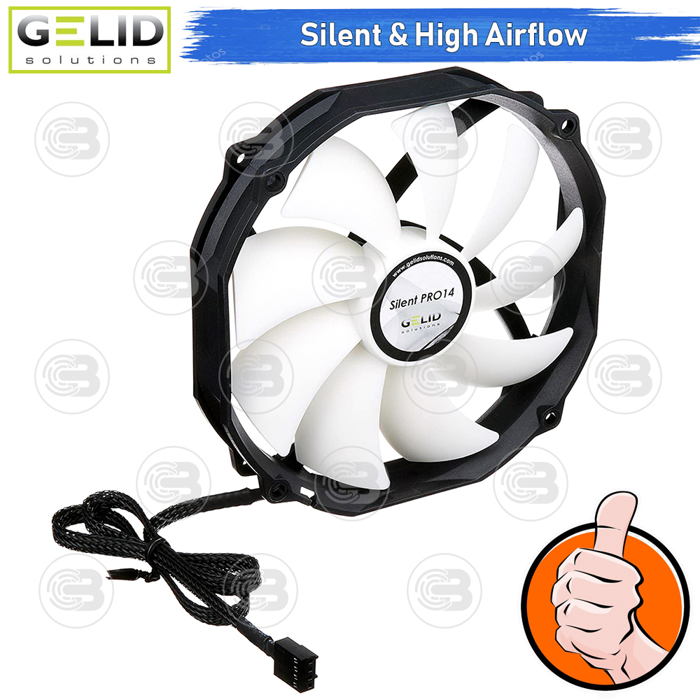 [CoolBlasterThai] GELID Silent Pro 14 Fan Case size 140 mm.(120mm compatible) ประกัน 5 ปี (FN-PX14P-15)
