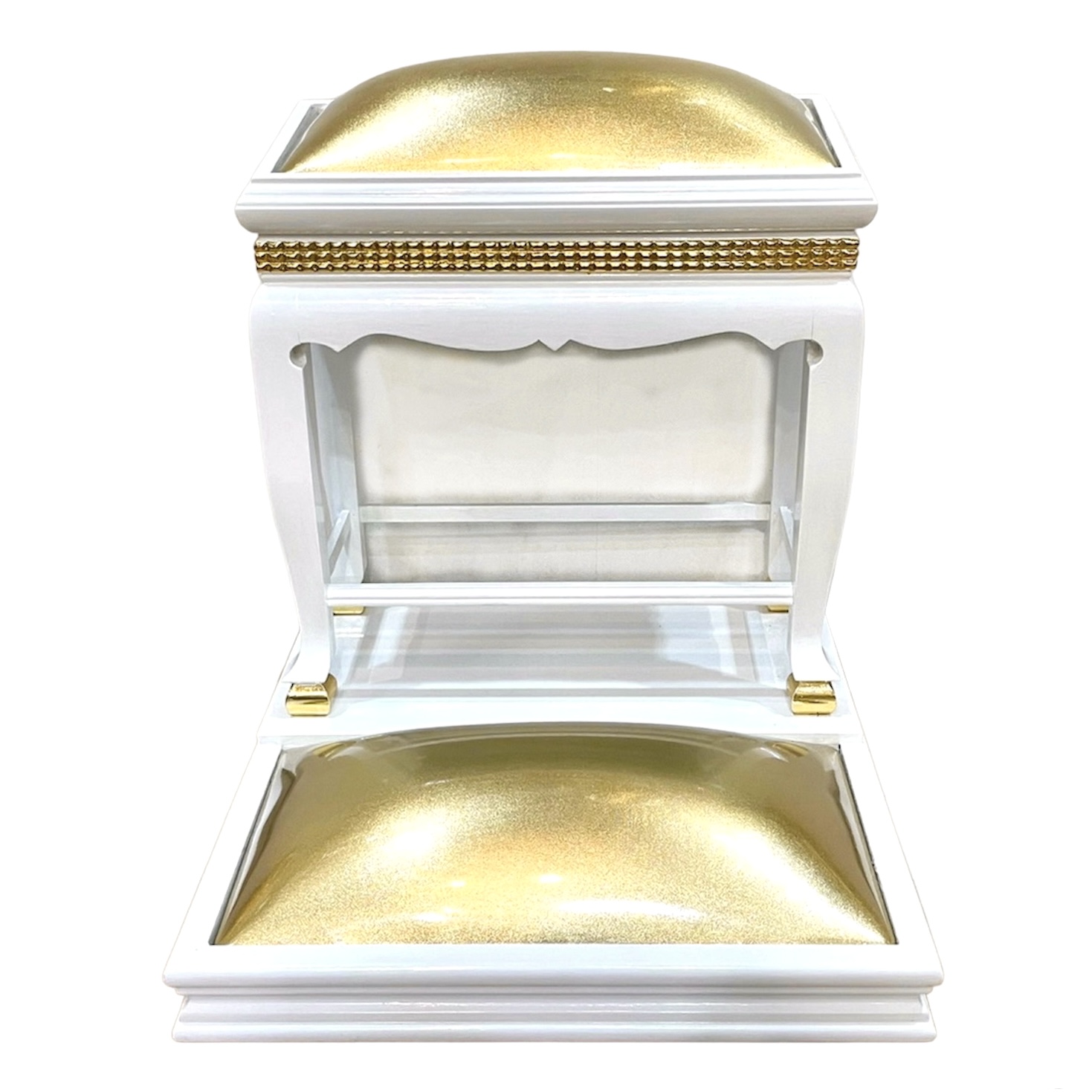 โต๊ะกราบคุกเข่า พิกุล ขาว