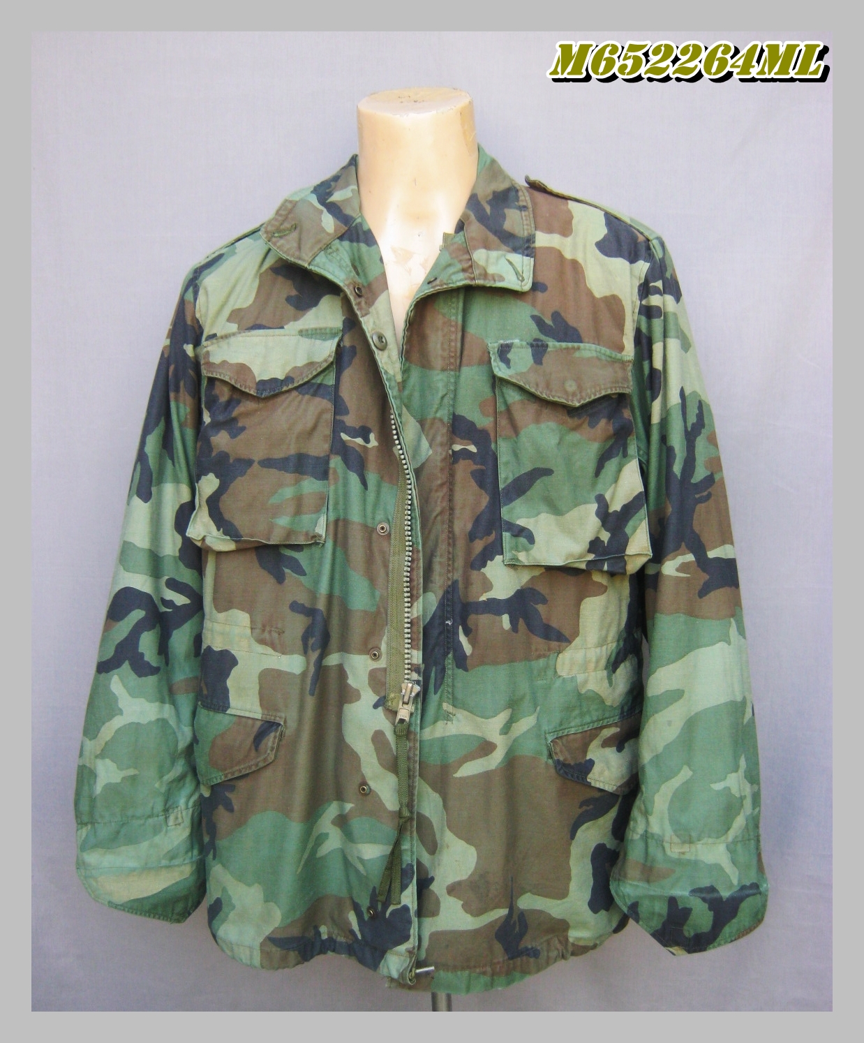 เสื้อทหาร M65 Woodland Medium Long