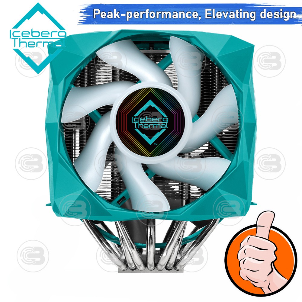 [CoolBlasterThai] Iceberg Thermal IceSLEET X7 Dual Multi Compatible Dual Tower CPU Cooler with A-RGB ประกัน 2 ปี