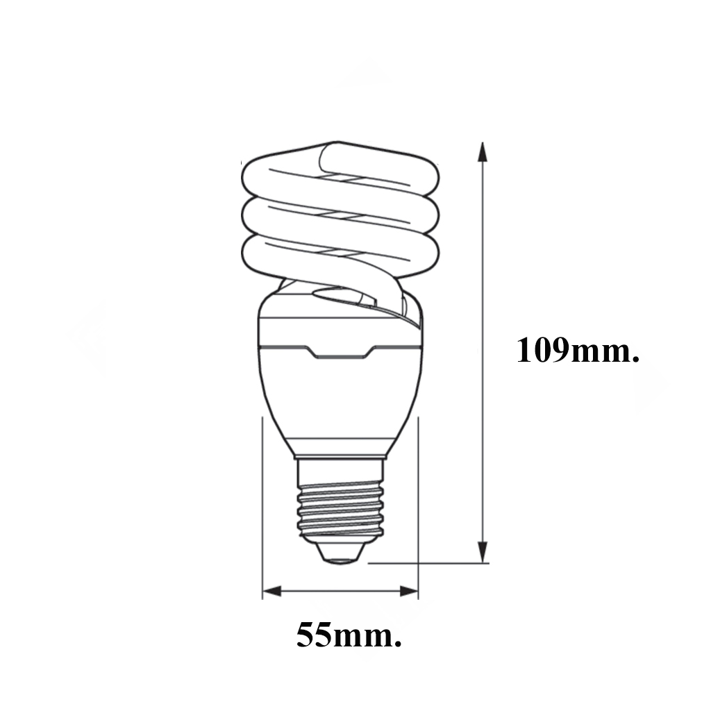 หลอดประหยัดไฟทอนาโด 20W CDL/WW E27 PHILIPS