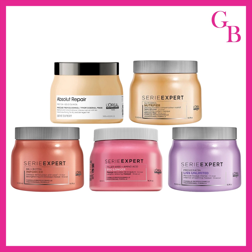 แท้พร้อมส่ง• L'Oreal Professionnel SERIE EXPERT Masque 500ml ลอรีอัล เอ็กซ์เปิร์ท มาส์ก