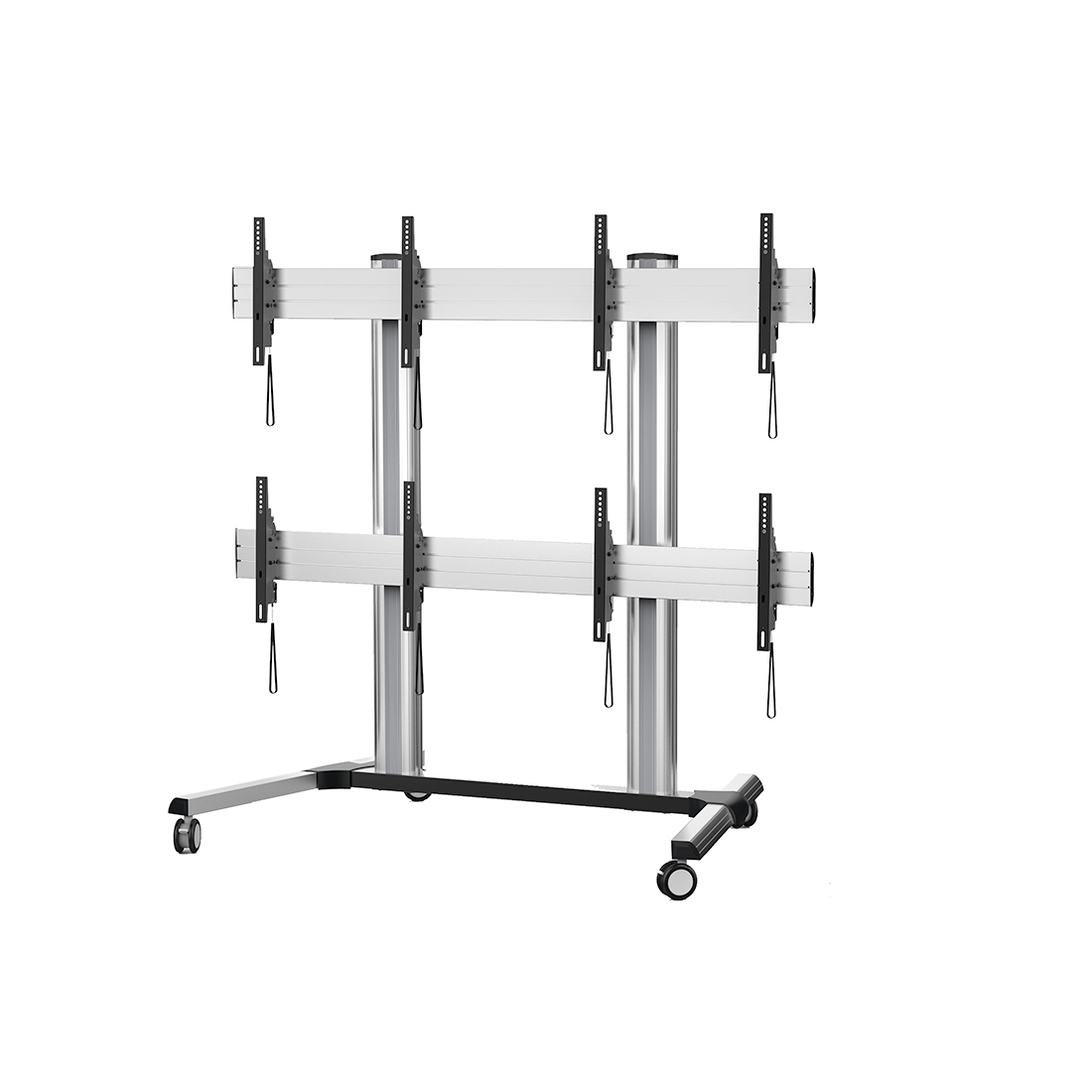 ขาตั้งจอ Video Wall X4 series ขนาด 45 - 55 inch LED, LCD 4-Video Wall TV Stand Cart Max Load 60 kgs per screen