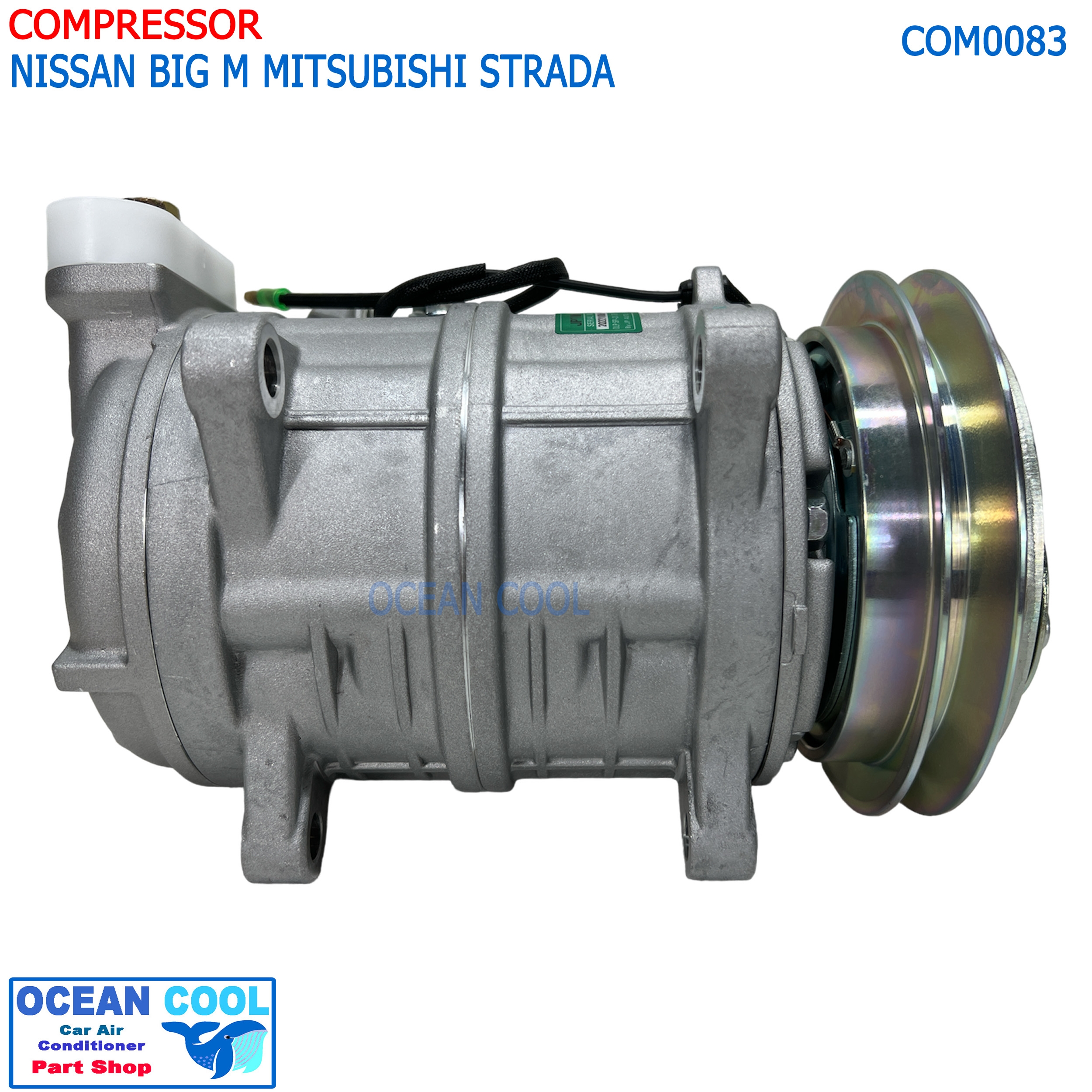 คอมเพรซเซอร์ นิสสัน บิ๊กเอ็ม 1995 -1997 มิตซูบิชิ สตาร์ด้า , L200 COM0083 COMPRESSOR FOR NISSAN BIG M MITSUBISHI STRADA คอมแอร์ คอม คอมเพสเซอร์ 1996