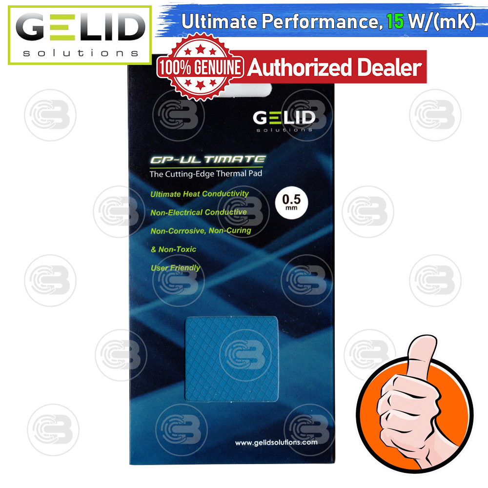 [CoolBlasterThai] GELID GP-ULTIMATE Thermal Pad 90x50x0.5 mm./15.0 W/mK (TP-GP04-A)