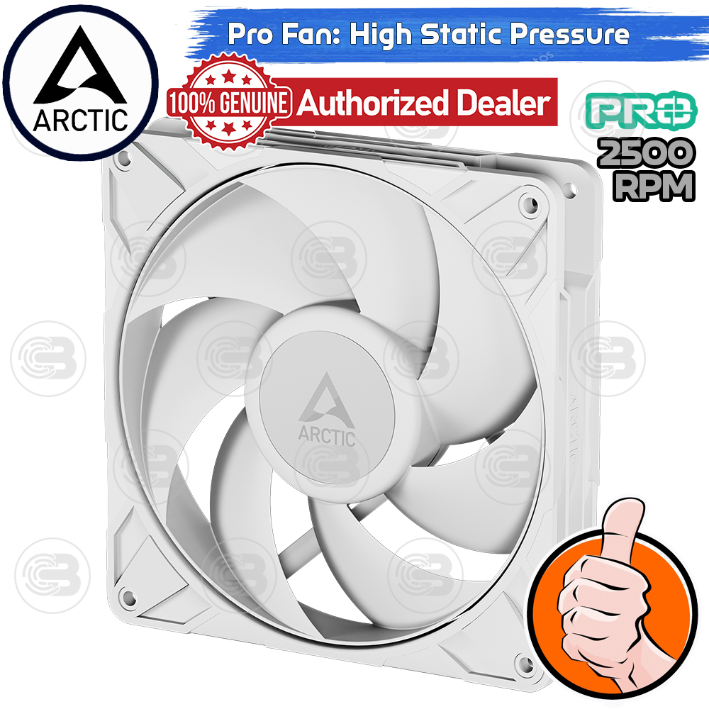 [CoolBlasterThai] ARCTIC P14 PRO PWM PST WHITE (140 mm.) PC Fan Case ประกัน 6 ปี