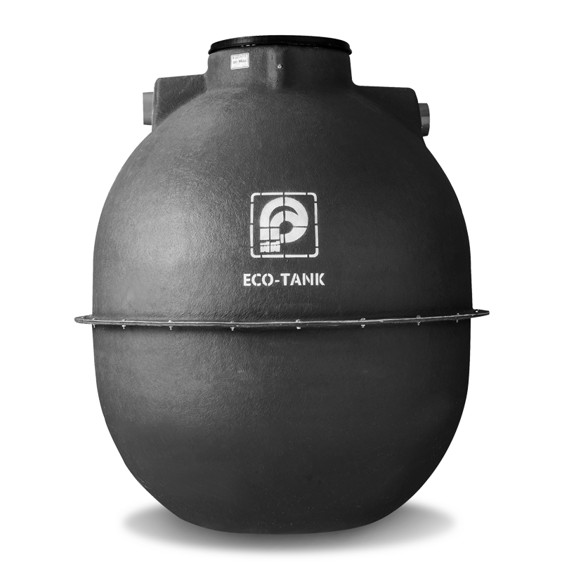 ถังบำบัดน้ำเสียไฟเบอร์กลาส PP พีพี รุ่น ECO-ES (รุ่นใหม่) ขนาด 850 - 21,000 ลิตร + ท่อเฟล็กซ์