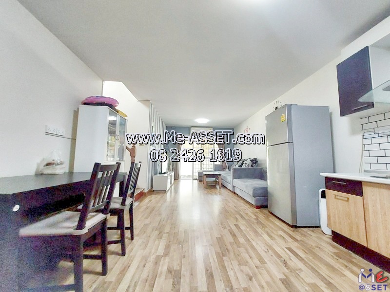 ขายทาวน์เฮ้าส์หลังริม โซนสุวรรณภูมิ-บางนา กม.18 เชื่อมลาดกระบัง บางพลี ใกล้เมกะบางนา ม.หัวเฉียว นิคมอุตสาหกรรม เดินทางสะดวก วงแหวน มอเตอร์เวย์ : มบ.นิรันดร์วิลล์ 10 : 2 ชั้น 19.5 ตร.วา