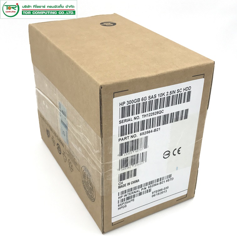 NEW, HP 652564-B21 653955-001 693569-001 [TorCompTH - ขาย จำหน่าย ราคา] HP 300GB 10K 6G 2.5IN SAS SC ENT HDD for HP DL360 G8, DL380 G8