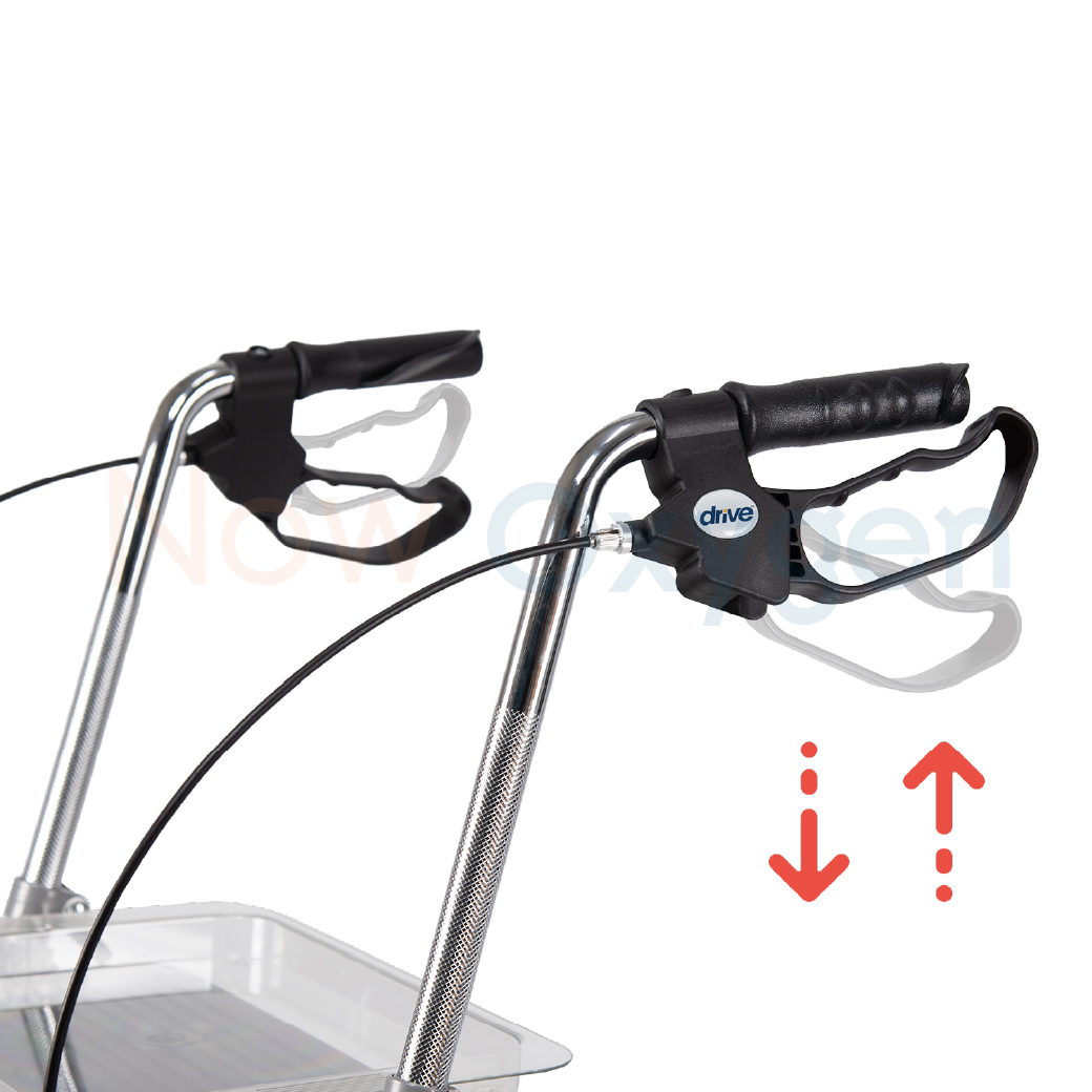 Devilbiss Rollator Cristallo วอล์คเกอร์ 4 ล้อ อุปกรณ์ช่วยพยุงเดิน อุปกรณ์ฝึกเดิน รับประกัน 2 ปี