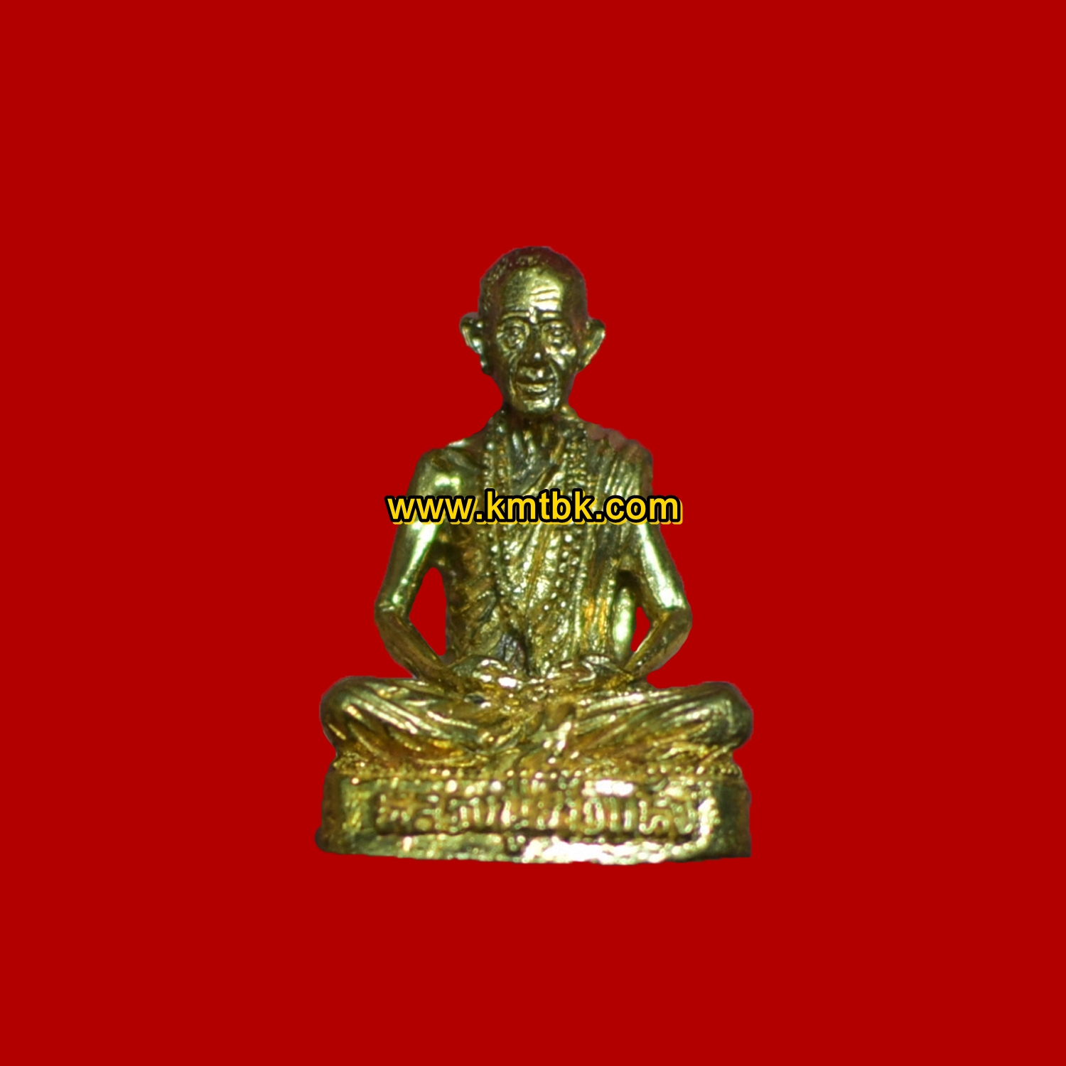 พระรูปเหมือน หลวงปู่ข้าวแห้ง วัดตาปันศรัทธาธรรม จ.สุรินทร์ (ศิษย์หลวงปู่สรวง เทวดาเล่นดิน) เนื้อทองทิพย์ ขนาดห้อยคอ ปี2559
