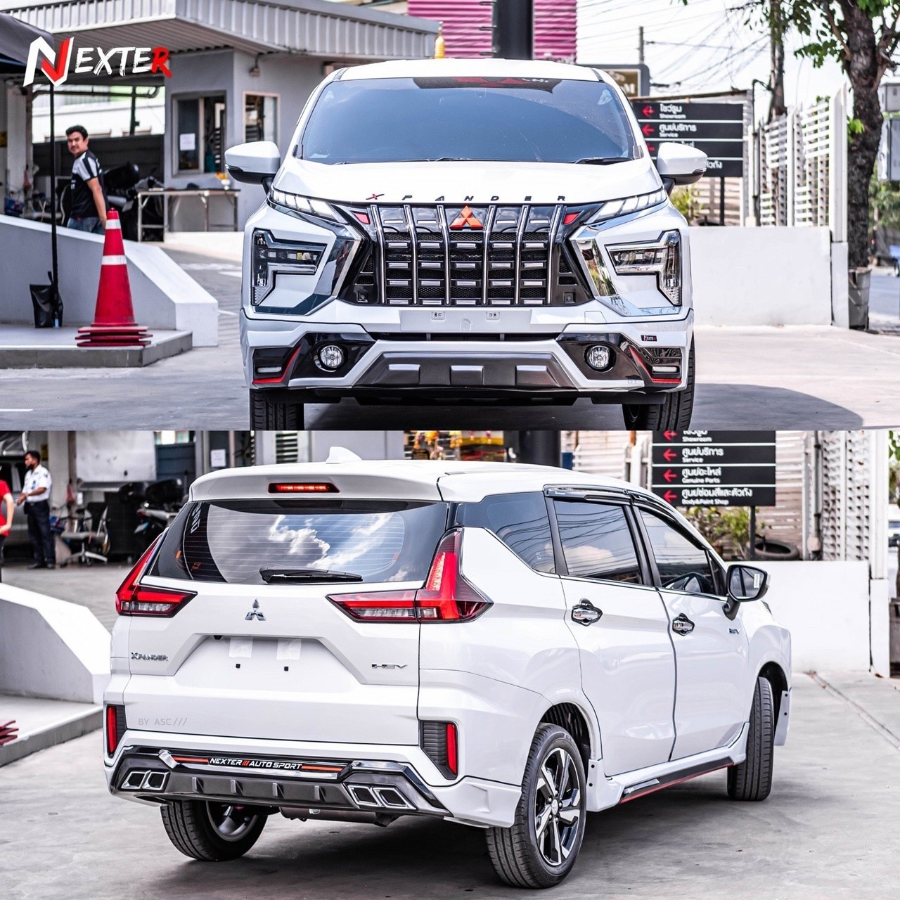 ชุดแต่ง ชุดสเกิร์ต Mitsubishi Xpander Hev 2022-2025 รุ่น Nexter