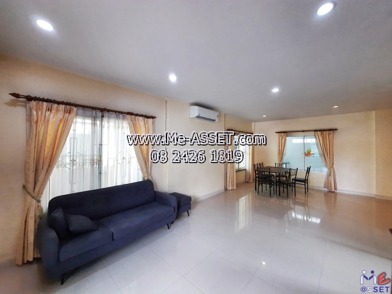 ให้เช่า บ้านเดี่ยว ย่าน เคหะร่มเกล้า รามคำแหง ราษฎร์พัฒนา สะพานสูง : ม.นลินวิลล์ พลัส : 2 ชั้น 35.7 ตารางวา