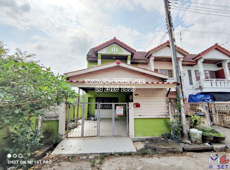 ขายทาวน์เฮ้าส์ หลังมุม ย่าน องครักษ์ คลอง 11 บึงน้ำรักษ์ ธัญบุรี ปทุมธานี : ม.บ้านแสงตะวัน คลอง 11 : 2 ชั้น 24 ตารางวา