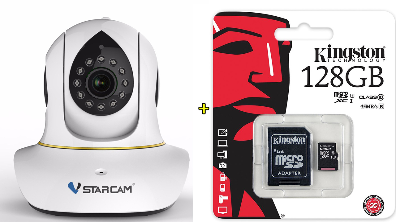 กล้องไอพี Vstarcam C38S 128GB ความชัด 2ล้าน pixel ระบบการทำงานจัดเต็มสูงสุด
