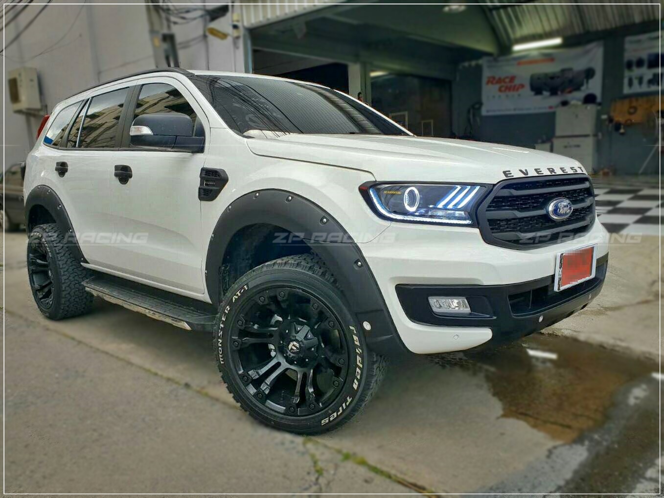 คิ้วล้อฟอร์ดเอเวอเรสต์ Ford Everest แบบหมุด ขนาด 6 นิ้ว รุ่น AO