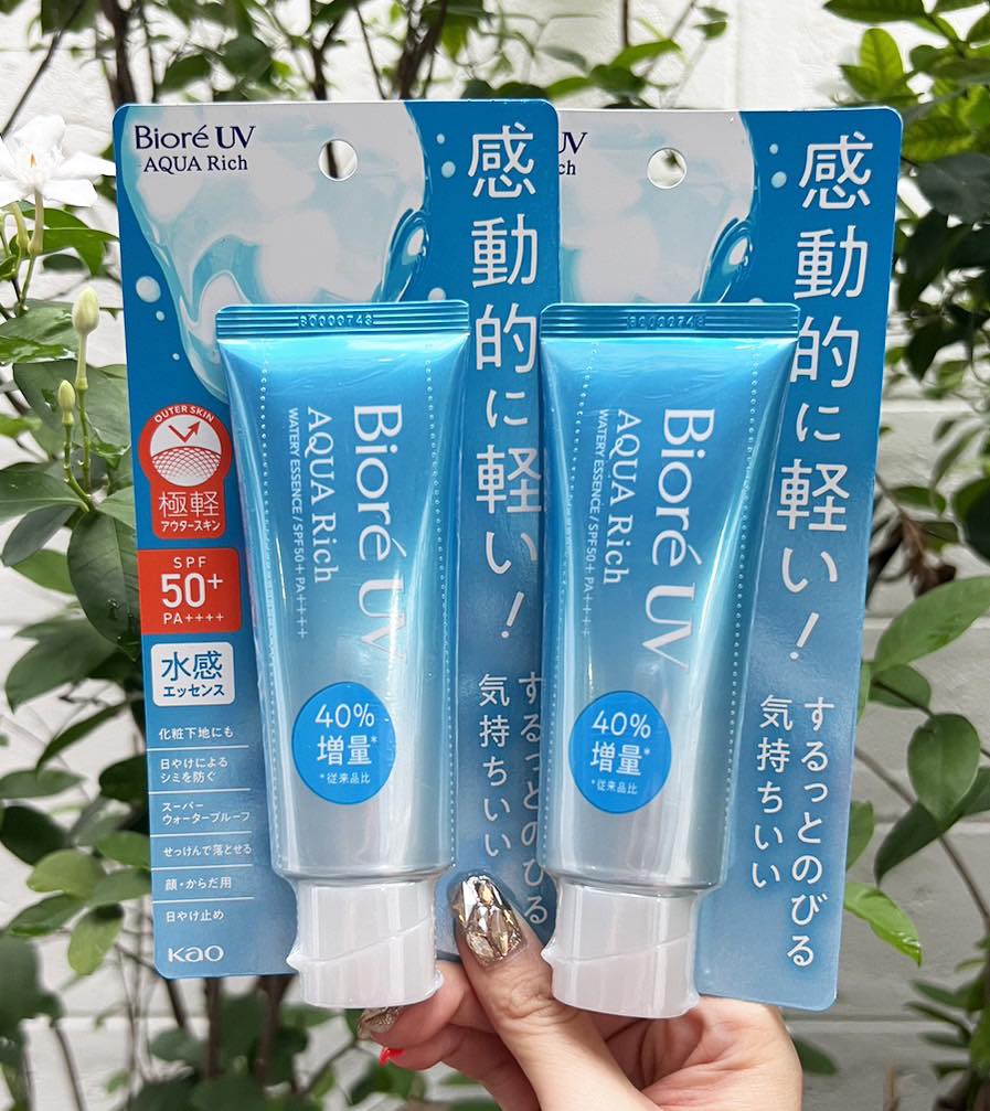 Biore UV Aqua Rich Watery Essence 70g. เอสเช้นกันแดด รุ่นใหม่ 2023