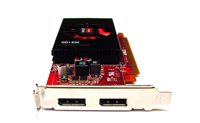การ์ดจอ Dell AMD FirePro W2100 2GB Half Height VGA Dell Precision T3420 T1700 SFF Half Height ของแท้ ศูนย์ dell thailand