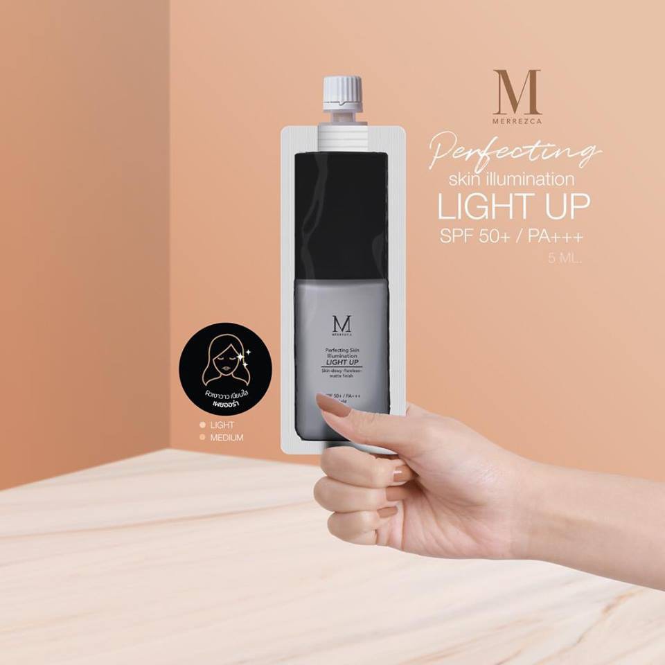 แท้พร้อมส่ง• Merrezca Light Up ไลท์อัพ แบบซอง