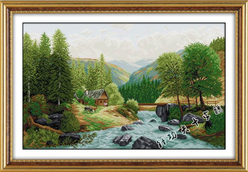 Bridge,River,Home (ไม่พิมพ์/พิมพ์ลาย)