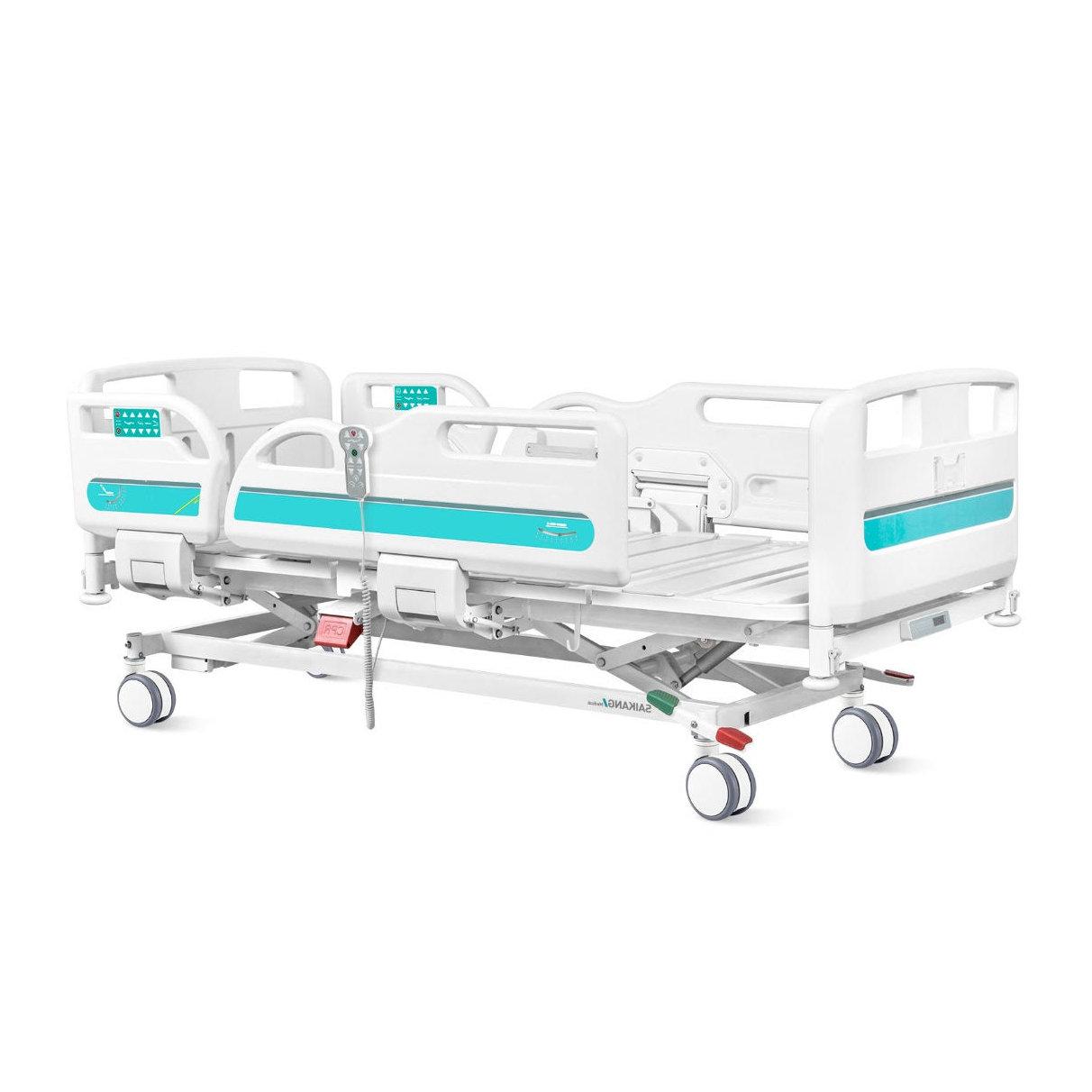 เตียงผู้ป่วยไฟฟ้า 11 ฟังก์ชัน Super Low ปรับต่ำพิเศษ รุ่นปีกนกแกรนด์ ดีลักซ์ (Grand Deluxe Hospital Bed) รับประกันศูนย์ไทย 6 ปี