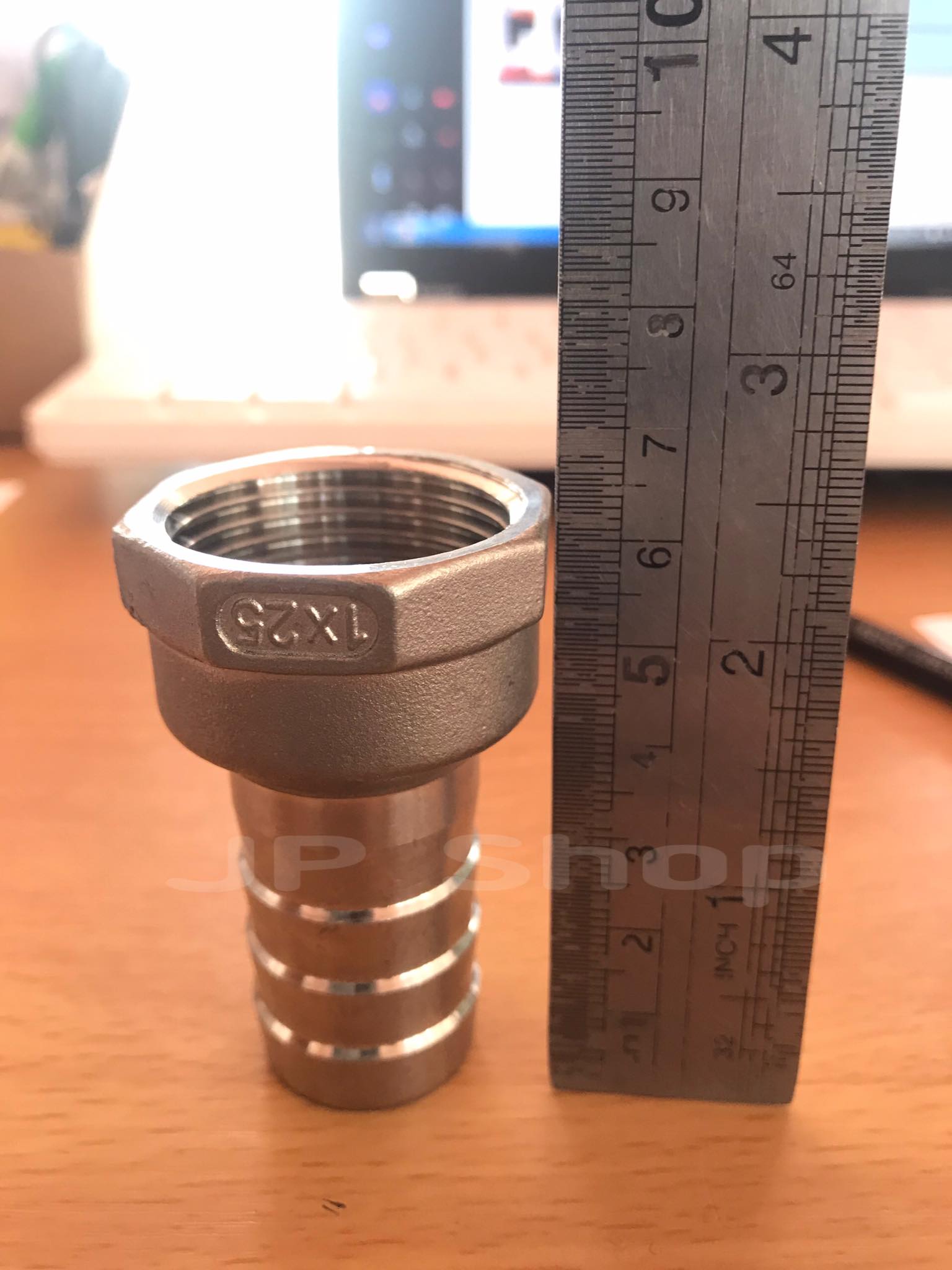 ข้อต่อเกลียวในหางไหล 1" * 1" สแตนเลส 304 #12525