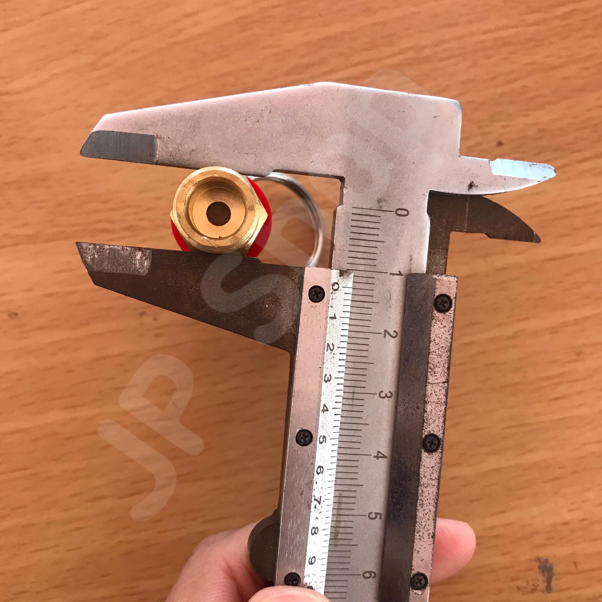 เซฟตี้วาล์ว โปโลลม ปั๊มลม เกลียวนอกNPT หุนสั้น Red Hat BV-2 ทองเหลือง #1023