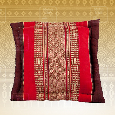หมอนอิงแบบหักขอบเล็ก 38x38 Cm, Thai Leaning Cushions Khit Pillow Small 38x38Cm Kapok100%
