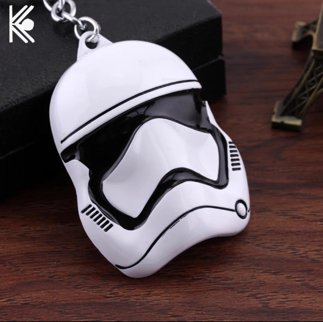 พวงกุญแจ โลหะ First Order Stormtrooper สีขาว - Star Wars Keychain