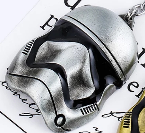 พวงกุญแจ โลหะ First Order Stormtrooper สีเงิน - Star Wars Keychain