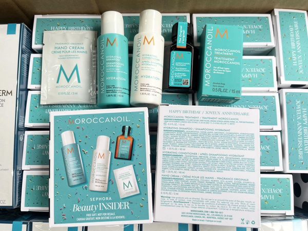 เซตทดลอง Moroccanoil Sephora beauty insider Ultimate Hydration Birthday Set แชมพู ทรีทเม้น์ ครีมนวด ครีมทามือ