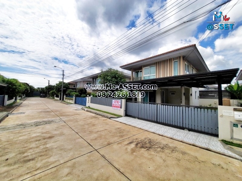 ขายบ้านเดี่ยว ใกล้ ม.มหิดล ย่าน ศาลายา วัดพระเงิน ศรีประวัติ : คณาศิริ ศาลายา : 2 ชั้น 50 ตารางวา