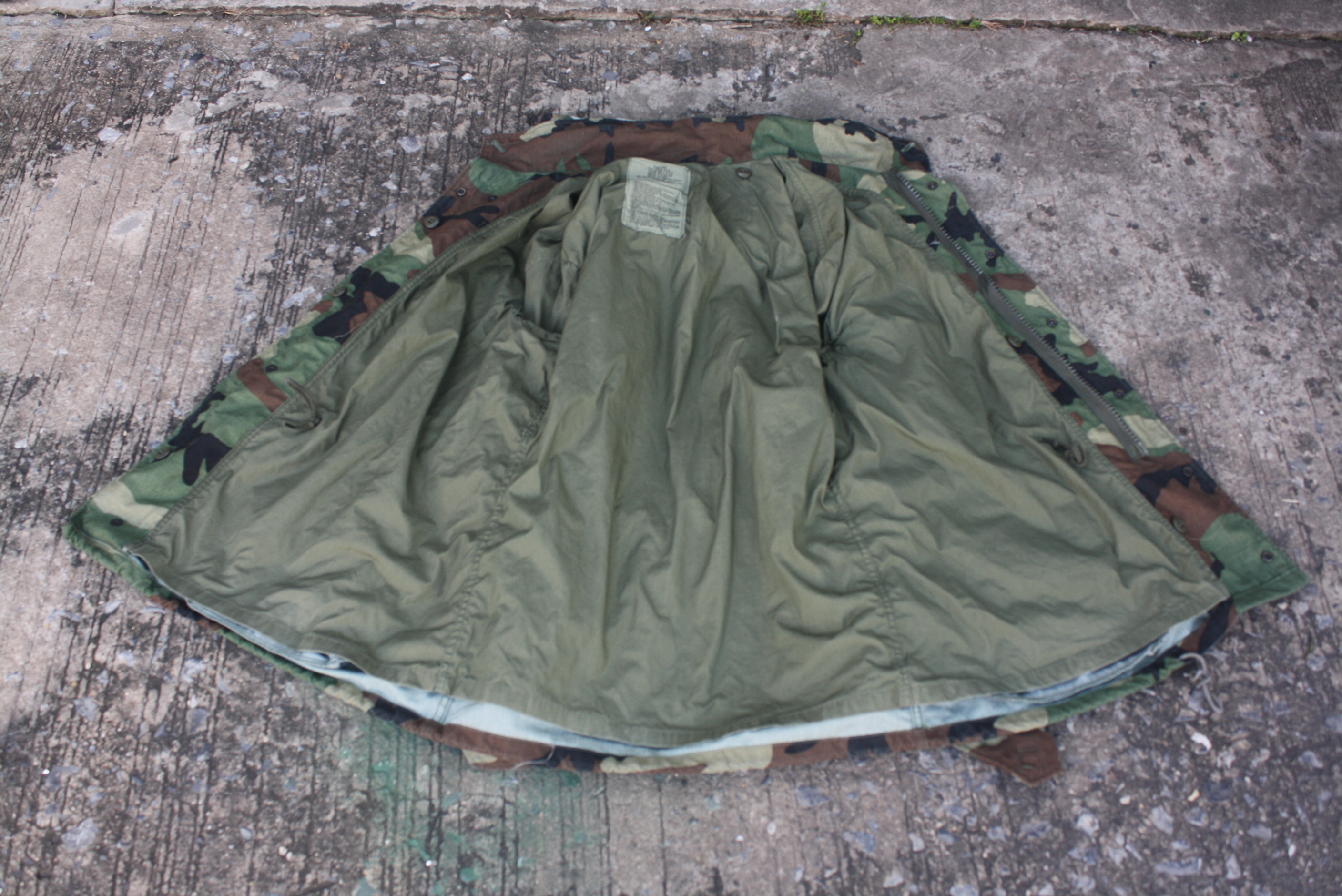 เสื้อทหารสหรัฐ M65 ลายพราง woodland MS